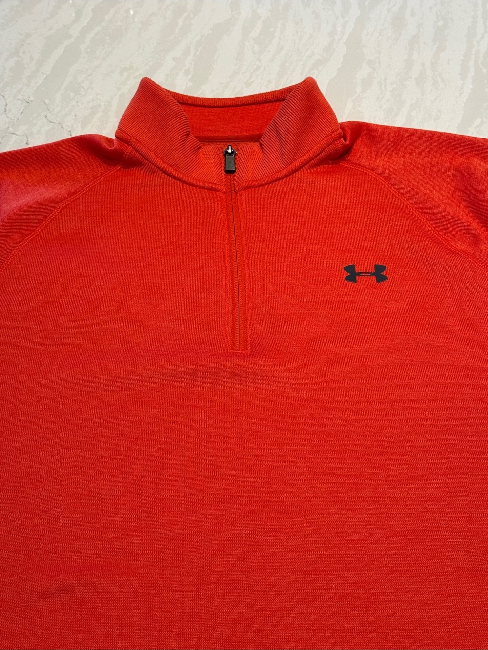 Under Armour Orange Quarter-Zip Performance Pullover